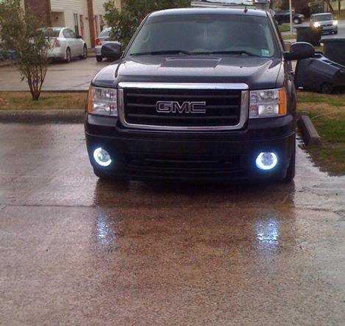 Angel Eye Fog Lamps Lights for 2007-2013 GMC Sierra 1500 / Denali