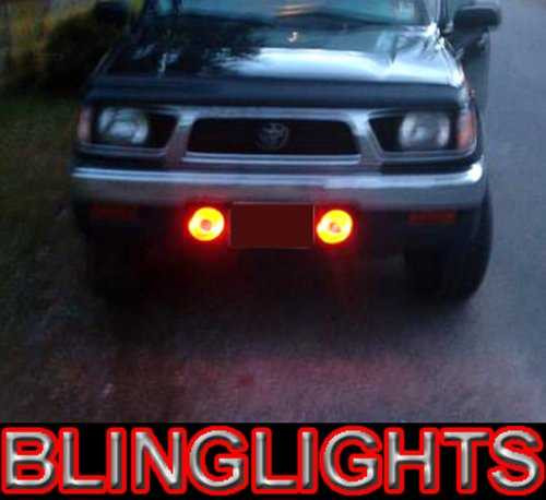 White Angel Eye Fog Lamps Halo Lights for 1998 1999 2000 Toyota Hilux