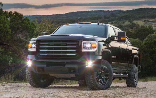 BlingLights Brand LED Halo Fog Lights for 2015-2019 GMC Sierra 2500 3500 HD