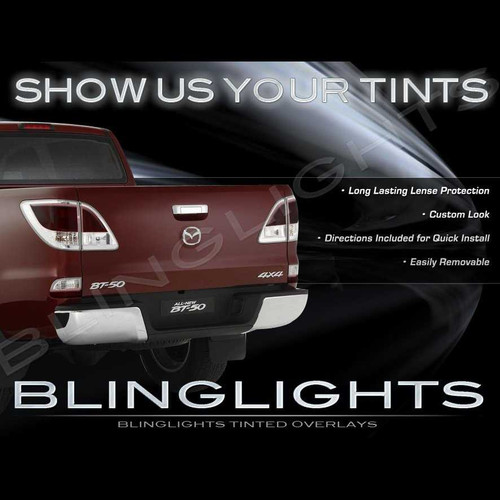 BlingLights Brand Tinted Taillight Film Covers for 2012-2021 Mazda BT-50 UP UR