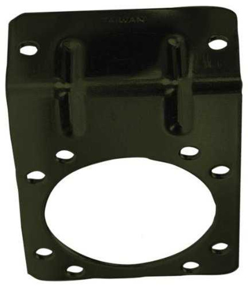 White Night 4164 Trailer Wiring Plug Relocation Plate for Round Adapter