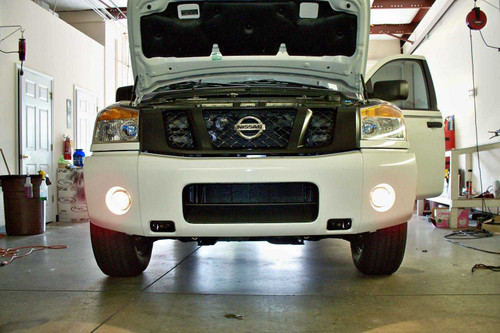 Halo Fog Lamps Driving Lights Kit for 2004-2015 Nissan Titan