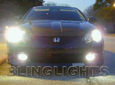 2002 2003 2004 Acura RSX White 4750K JDM Bulbs Headlamps
