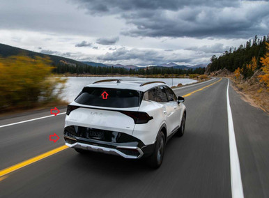 Tinted Taillight Film For Sportage - Universal Fit All Years - Medium Tint Protection