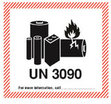 Battery Caution Label UN 3090 