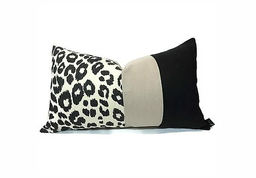 Iconic Leopard Color Block Pillow Cover Iconic Leopard Color Block Pillow Cover