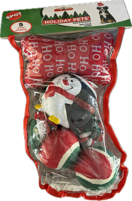 Spot 5pc Dog Toy Stocking