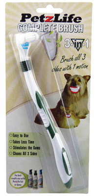 Petzlife Complete Brush - 3 Sided Toothbrush