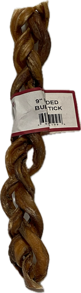 9" Braided Bull Stick