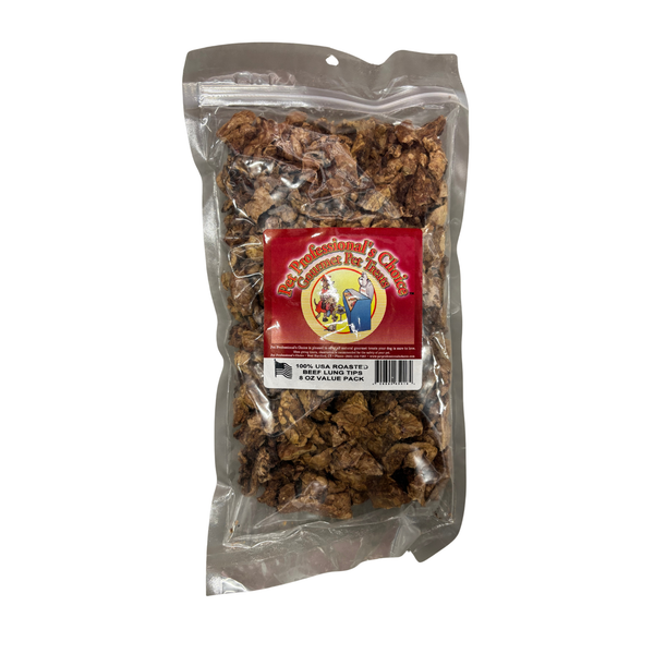 8oz USA 100% Roasted Beef Lung Tips