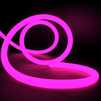 Essential LED Neon Flex , 18mm, Circular 360°, Pink, Sold Per Metre