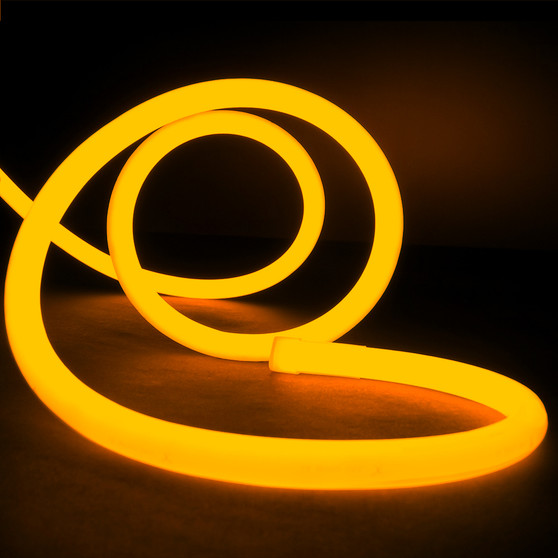 Essential LED Neon Flex , 18mm, Circular 360°, Amber, Sold Per Metre