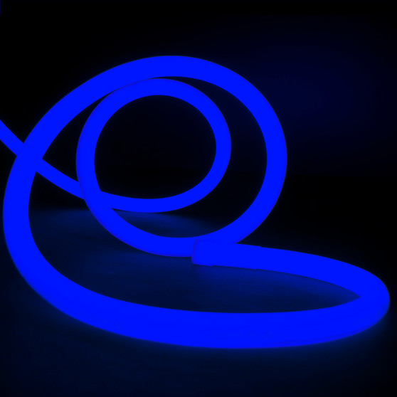 Essential LED Neon Flex , 18mm, Circular 360°, Blue, Sold Per Metre