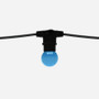 G45 Golf Ball Shape Shatterproof Festoon Lamp, Blue, B22