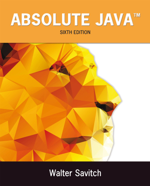(eBook PDF) Absolute Java 6th�Edition