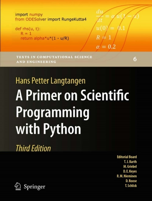(eBook PDF) A Primer on Scientific Programming with Python    3rd Edition