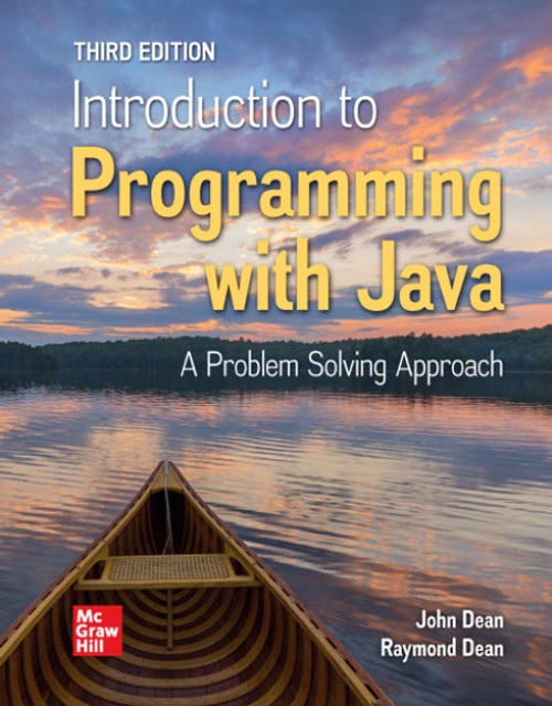 (eBook PDF) Introduction to Programming with Java: A Problem Solving Approach    3rd Edition