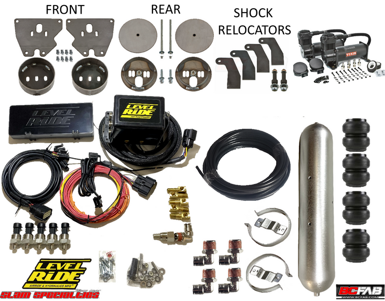 Pressure Only 1963-72 C10 Full Air Suspension and Management Kit