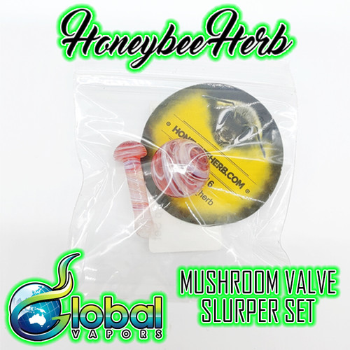 Honeybee Herb Glass Mushroom Slurper Sets