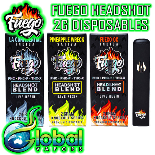 Fuego Headshot 2G Disposable (PHC, PHC-P, THC-X)
