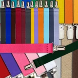 1 Inch Wide Clip Suspenders - Solid Colors (X-Back)