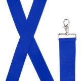 ROYAL BLUE 2 inch X-Back Suspenders, Cross Sewn - Trigger Snap