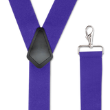 DARK PURPLE 2 inch Y-Back Suspenders - Trigger Snap