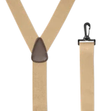 KHAKI AIRPORT FRIENDLY Suspenders - BuzzNot Belt Loop Snap