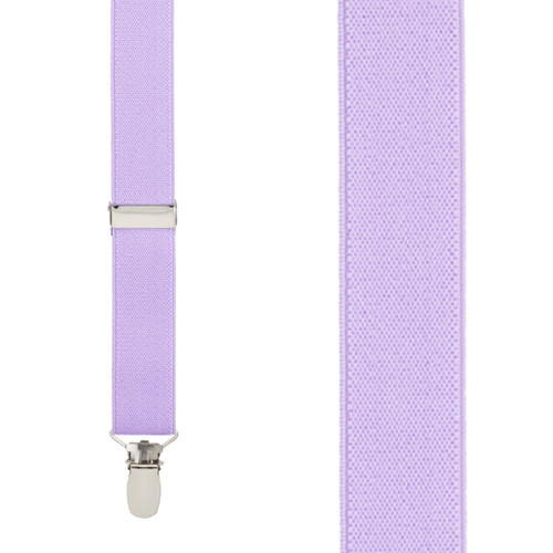 1 Inch Wide Clip Suspenders (Y-Back) - LAVENDER