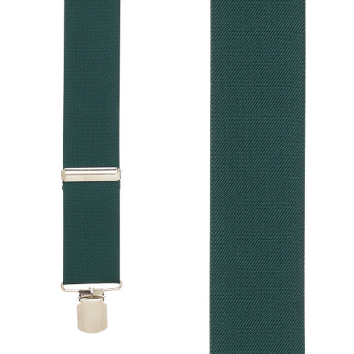 2 Inch Wide Pin Clip Suspenders - HUNTER