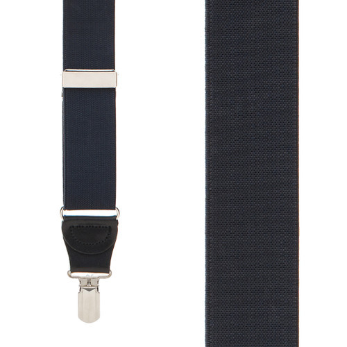 BLACK 1.25-Inch Elastic Y-Back Suspenders - Small Pin Clip