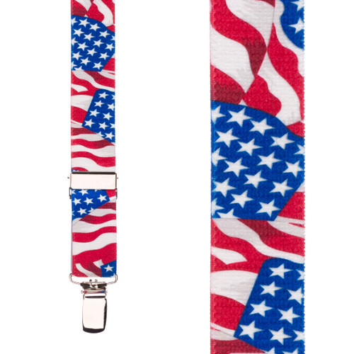 Flag Suspenders for Kids - AMERICAN