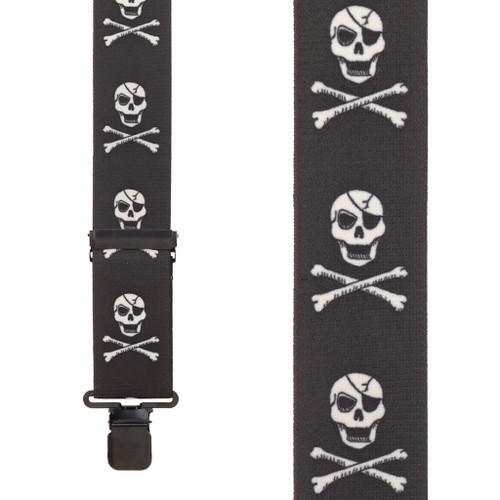 Skull and Crossbones Suspenders