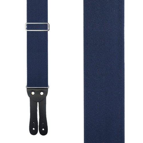 Button Logger Suspenders - 2-Inch Wide - NAVY