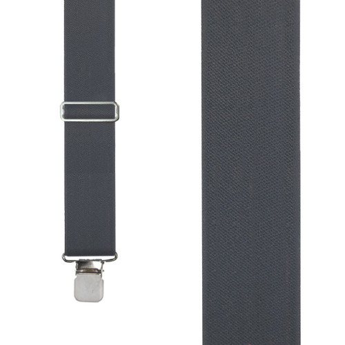 Clip Logger Suspenders - 2-Inch Wide - GREY