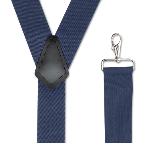 NAVY 2 inch Y-Back Suspenders - Trigger Snaps