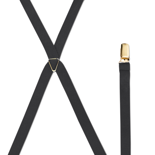 3/4 Inch Wide Thin Suspenders - Brass MANY