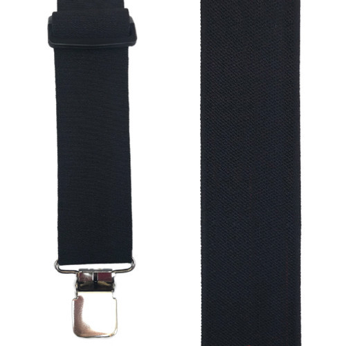 Super Tuff X-Back Gator Clip Work Suspenders - 2 Inch Wide BLACK