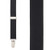 1 Inch Wide (Y-Back) Clip Suspenders - BLACK