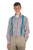 1 Inch Wide Clip Suspenders (X-Back) - TURQUOISE