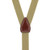 1 Inch Wide Clip Suspenders (Y-Back) - TAN