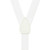 1 Inch Wide Clip Suspenders (Y-Back) - WHITE