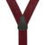 1.5 Inch Wide Trigger Snap Suspenders - BURGUNDY