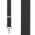 1.5 Inch Wide X-BACK Trigger Snap Suspenders - BLACK