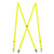 1/2 Inch Wide Skinny Suspenders - NEON YELLOW