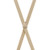 1/2 Inch Wide Skinny Suspenders - TAN