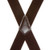 2 Inch Wide Clip Suspenders - BROWN