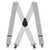 2 Inch Wide Construction Clip Suspenders - LIGHT GREY