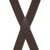 2 Inch Wide Pin Clip Suspenders - BROWN