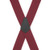 2 Inch Wide Pin Clip Suspenders - BURGUNDY
